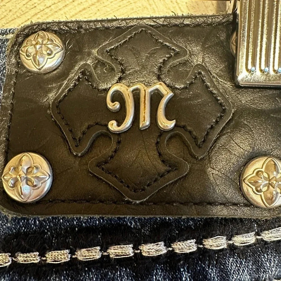 Miss Me Y2k women's rhinestone embellished Bootcut jeans. size 27 - Picture 6 of 15